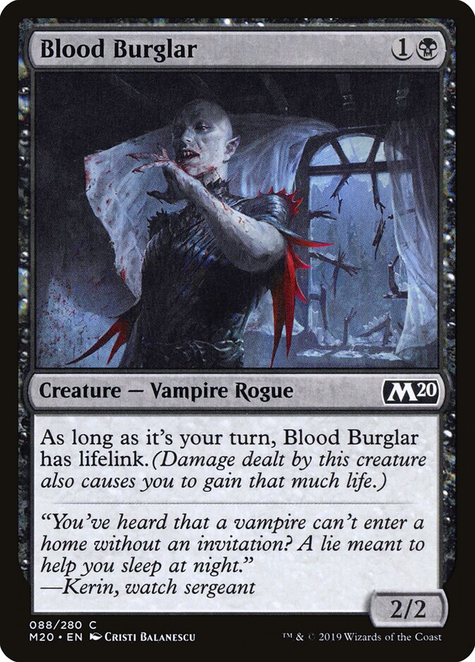 Blood Burglar - carta Magic The Gathering