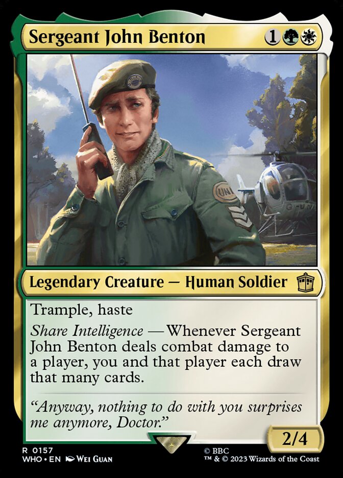 Sergeant John Benton - carta Magic The Gathering