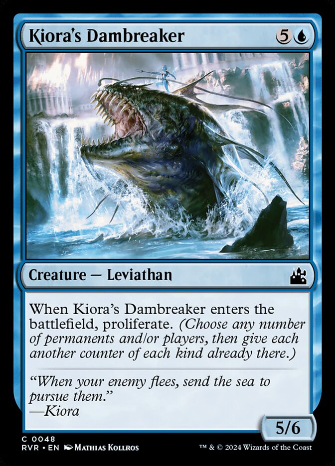 Kiora's Dambreaker - carta Magic The Gathering
