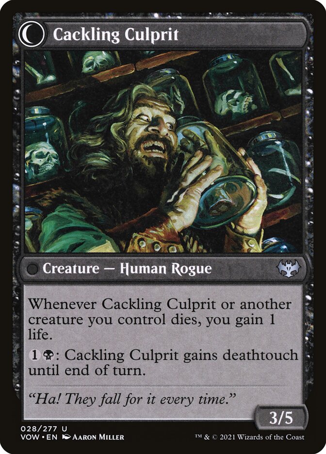Cackling Culprit - carta Magic The Gathering