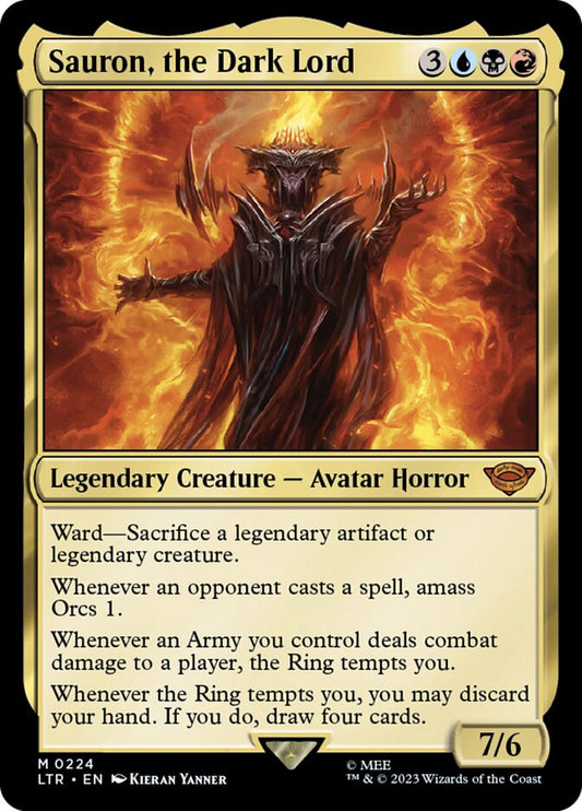 Sauron, the Dark Lord - carta Magic The Gathering