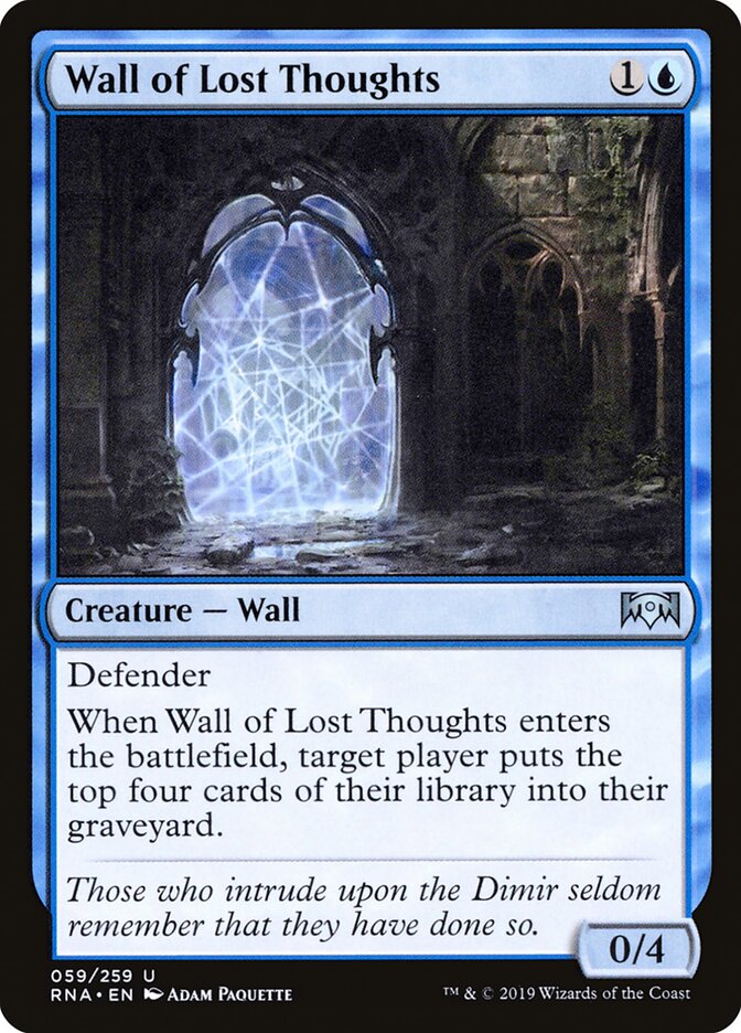 Wall of Lost Thoughts - carta Magic The Gathering
