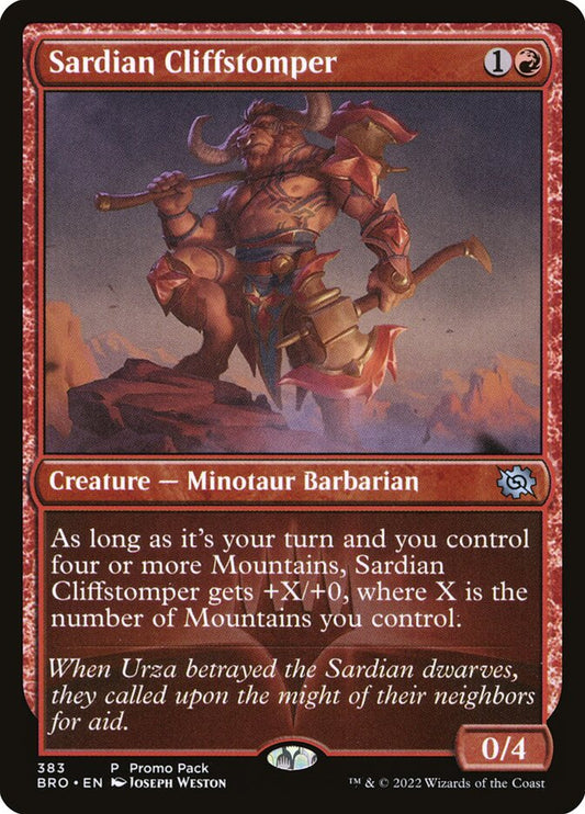 Sardian Cliffstomper - carta Magic The Gathering