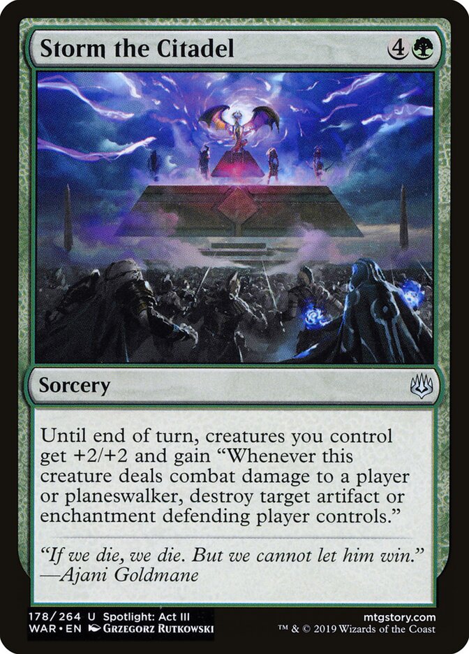 Storm the Citadel - carta Magic The Gathering