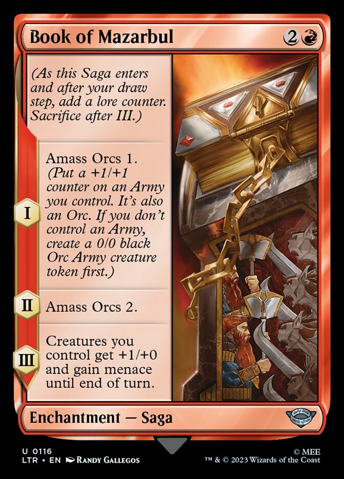 Book of Mazarbul - carta Magic The Gathering