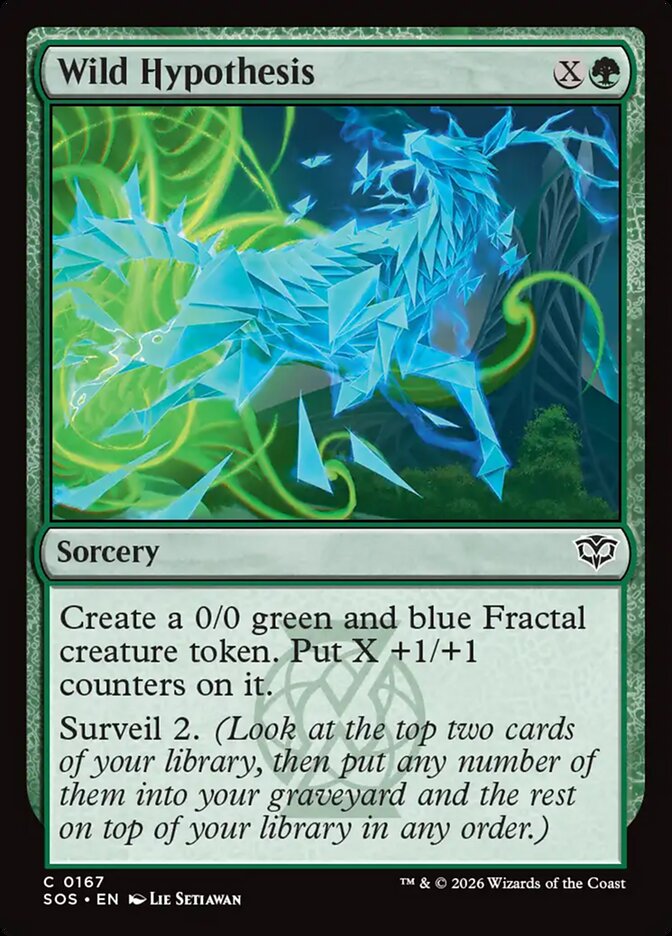 Wild Hypothesis - carta Magic The Gathering