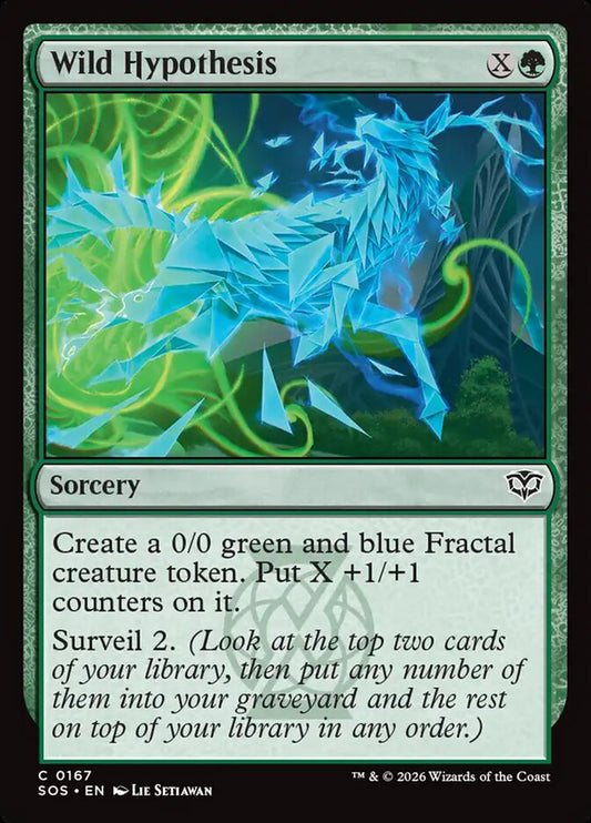 Wild Hypothesis - carta Magic The Gathering