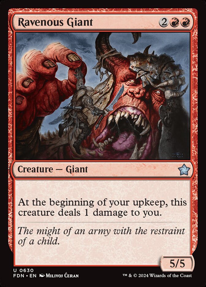 Ravenous Giant - carta Magic The Gathering