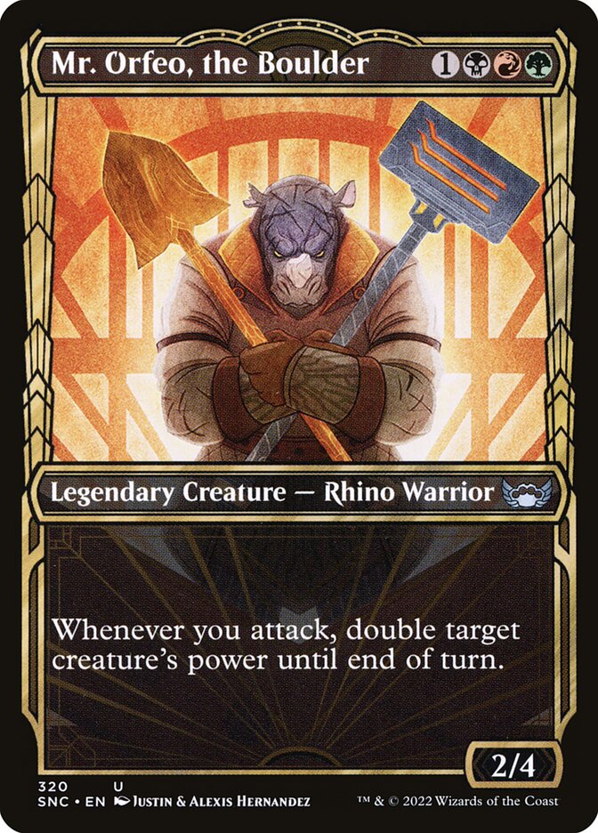 Mr. Orfeo, the Boulder - carta Magic The Gathering