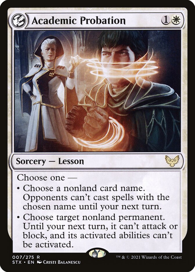 Academic Probation - carta Magic The Gathering