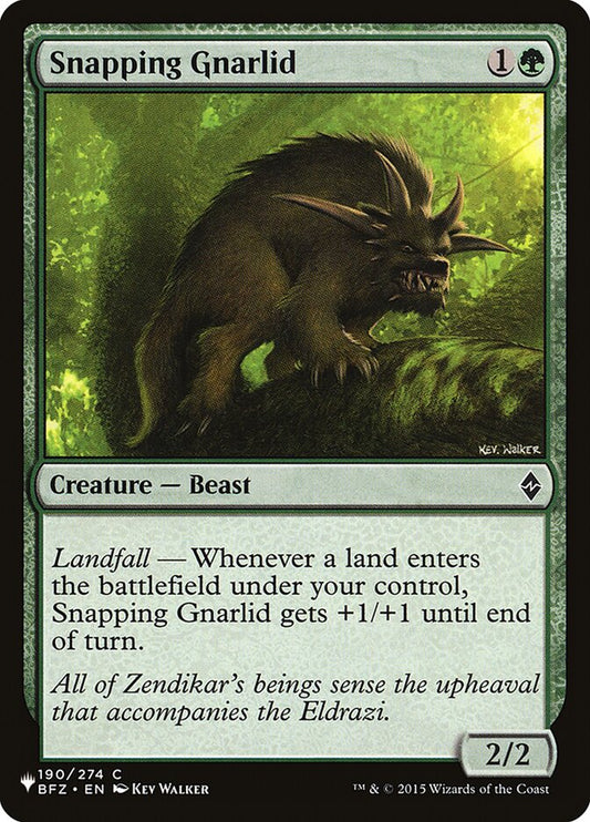 Snapping Gnarlid - carta Magic The Gathering