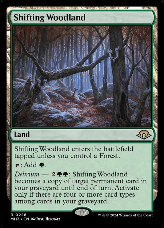 Shifting Woodland - carta Magic The Gathering