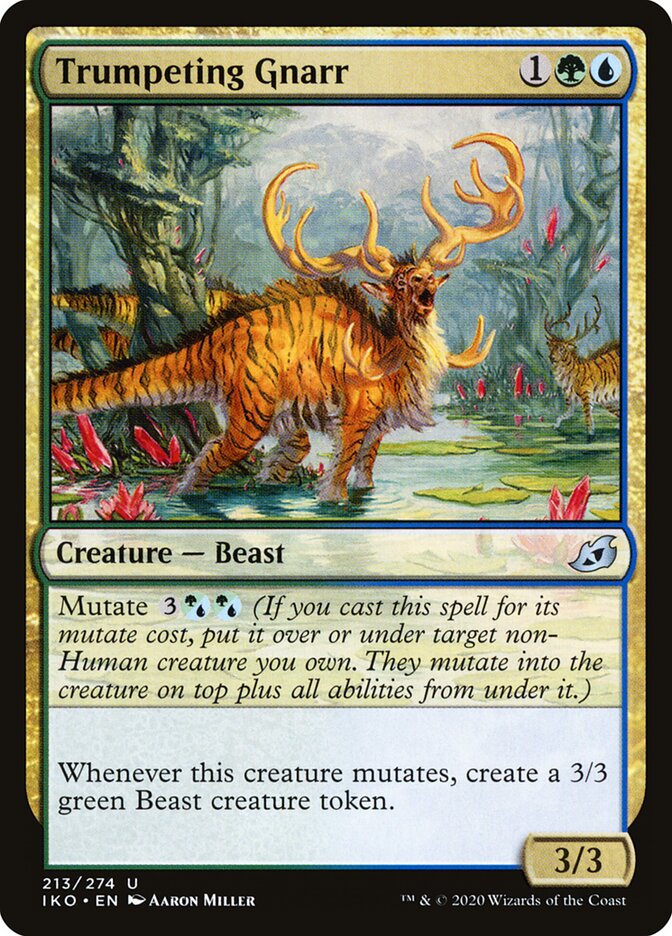 Trumpeting Gnarr - carta Magic The Gathering