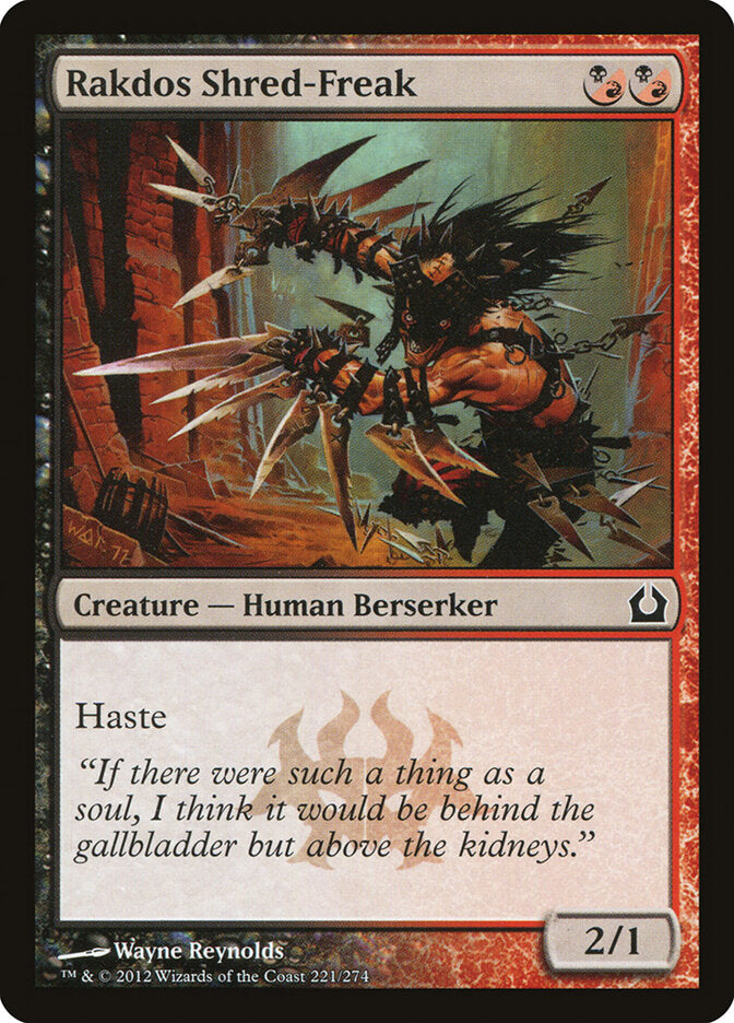Rakdos Shred-Freak - carta Magic The Gathering