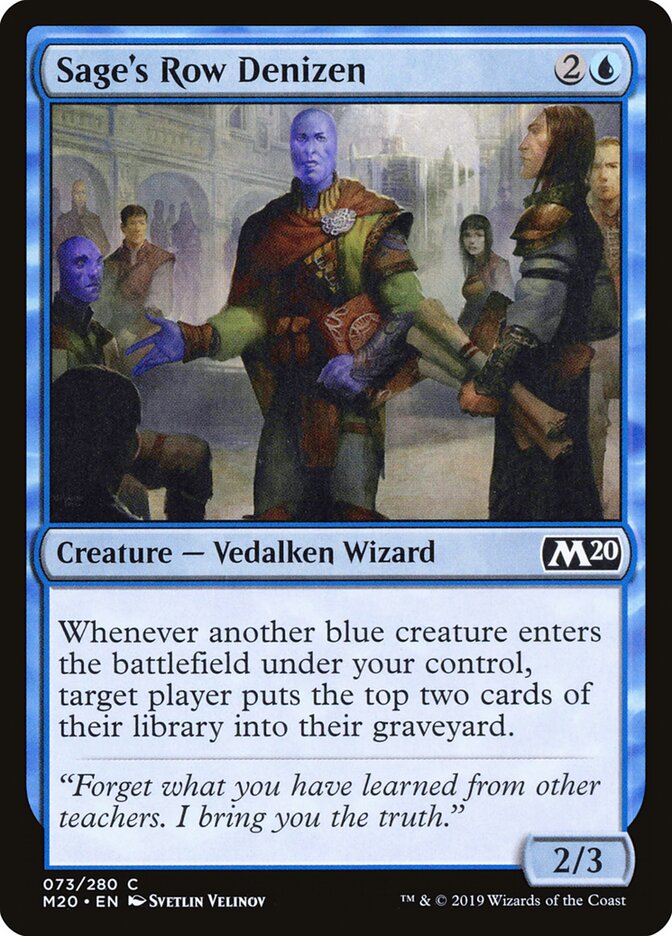 Sage's Row Denizen - carta Magic The Gathering