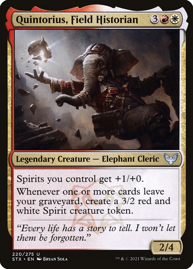 Quintorius, Field Historian - carta Magic The Gathering