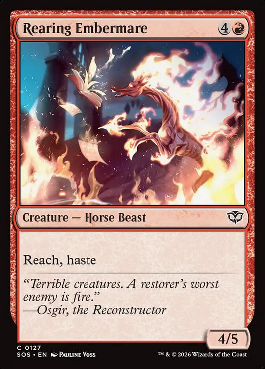 Rearing Embermare - SOS-127-NF-STD