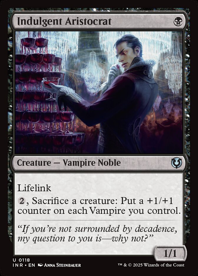 Indulgent Aristocrat - carta Magic The Gathering