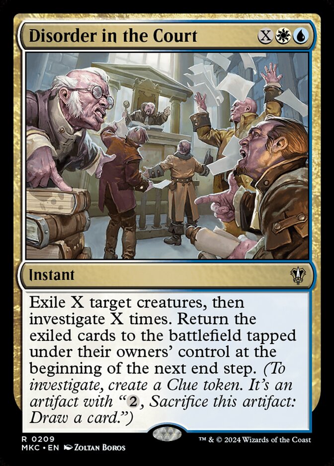 Disorder in the Court - carta Magic The Gathering