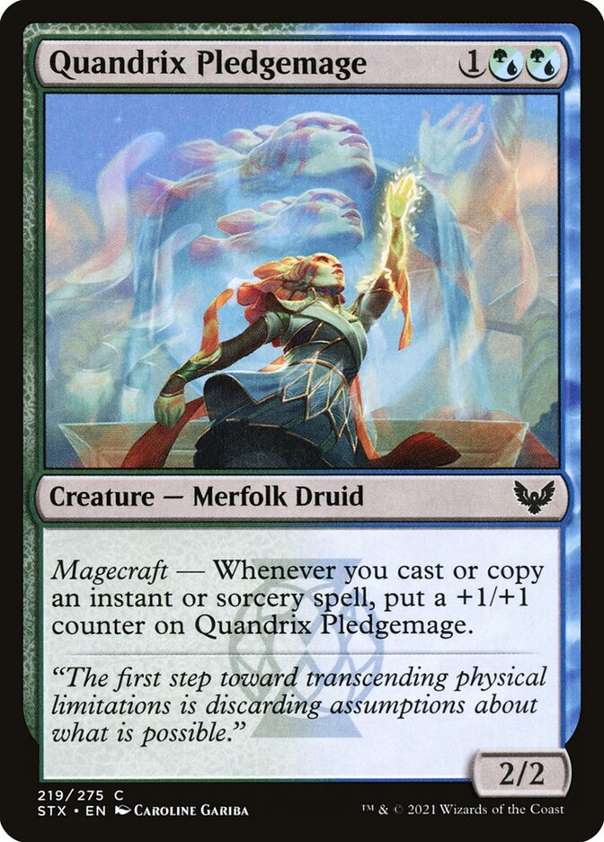 Quandrix Pledgemage - carta Magic The Gathering