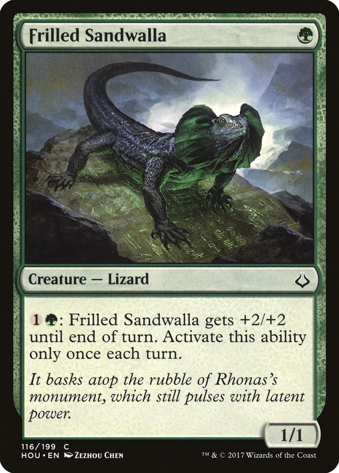 Frilled Sandwalla - carta Magic The Gathering