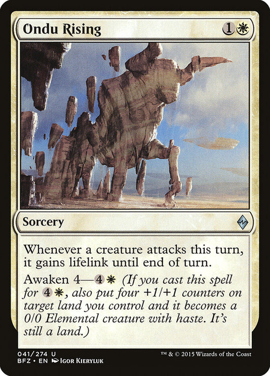 Ondu Rising - carta Magic The Gathering