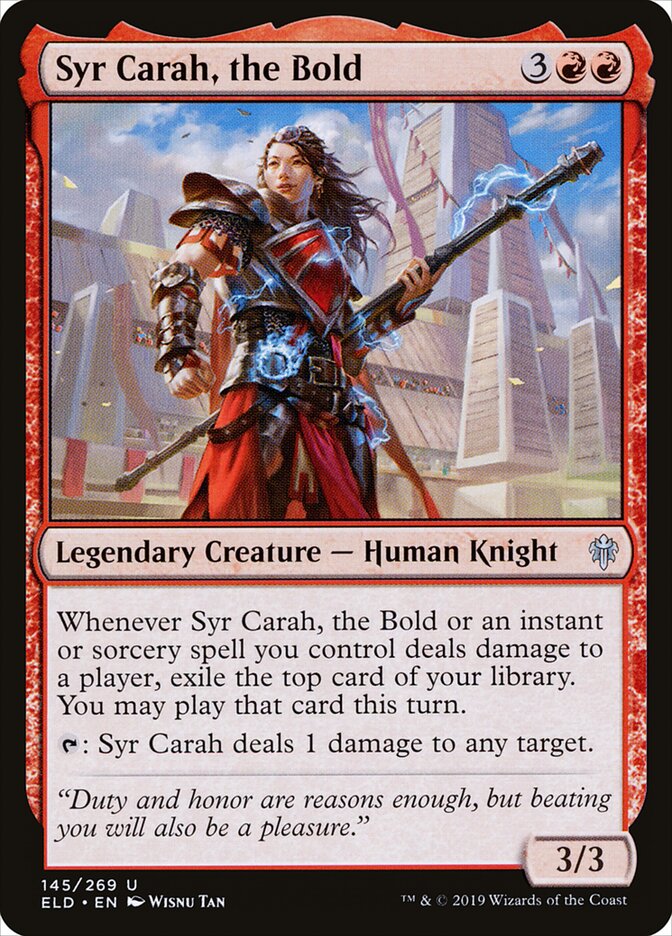 Syr Carah, the Bold - carta Magic The Gathering