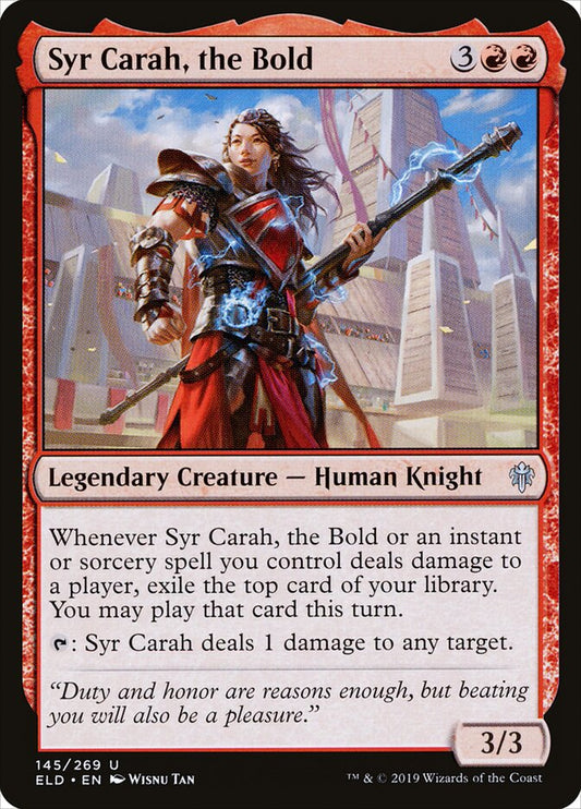 Syr Carah, the Bold - carta Magic The Gathering
