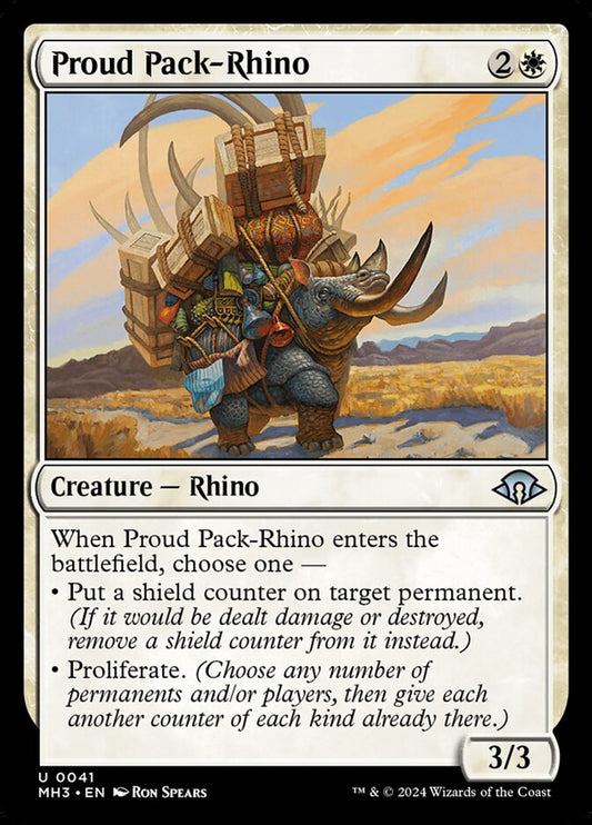 Proud Pack-Rhino - carta Magic The Gathering