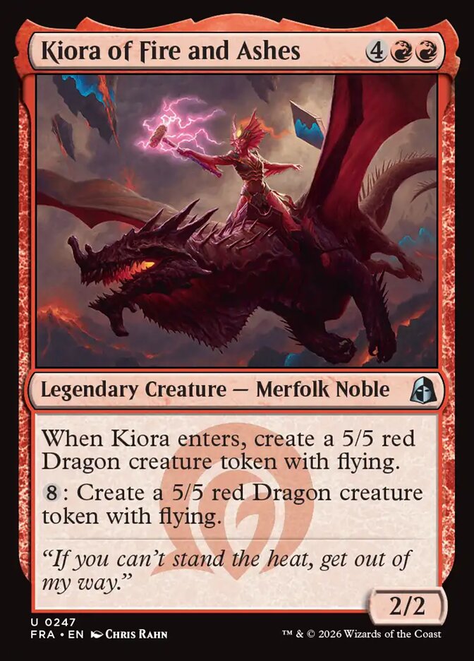 Kiora of Fire and Ashes - carta Magic The Gathering