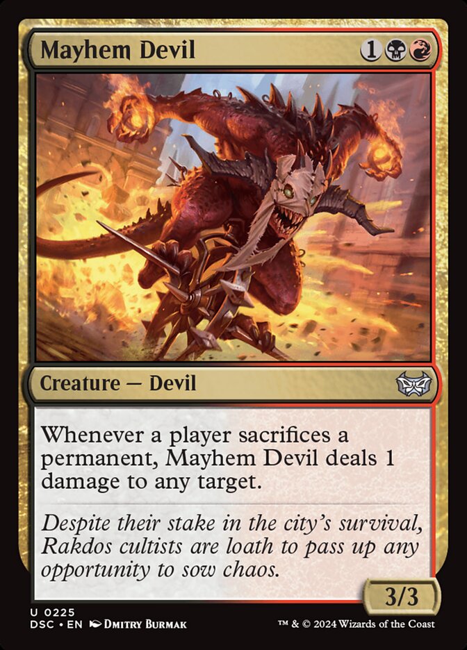 Mayhem Devil - carta Magic The Gathering
