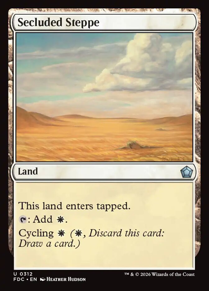 Secluded Steppe - carta Magic The Gathering