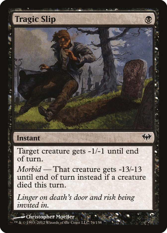 Tragic Slip - carta Magic The Gathering