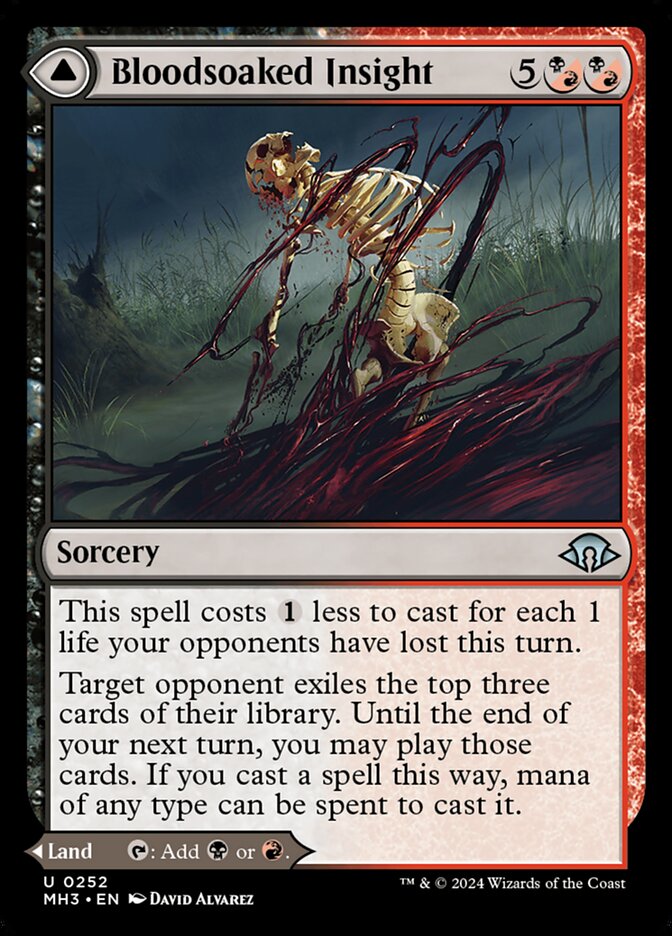 Bloodsoaked Insight - carta Magic The Gathering