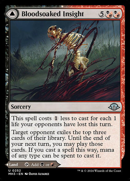 Bloodsoaked Insight - carta Magic The Gathering