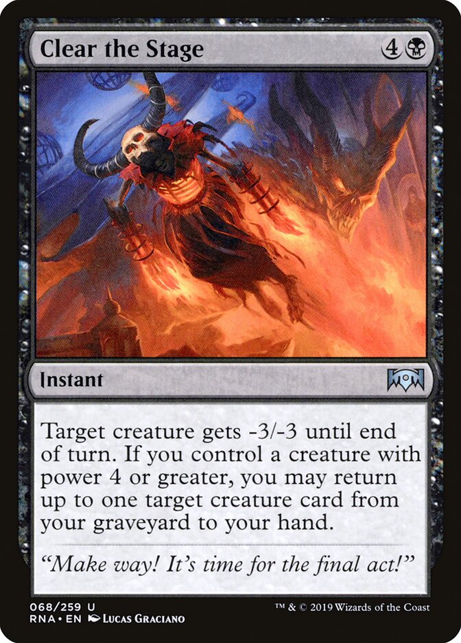 Clear the Stage - carta Magic The Gathering