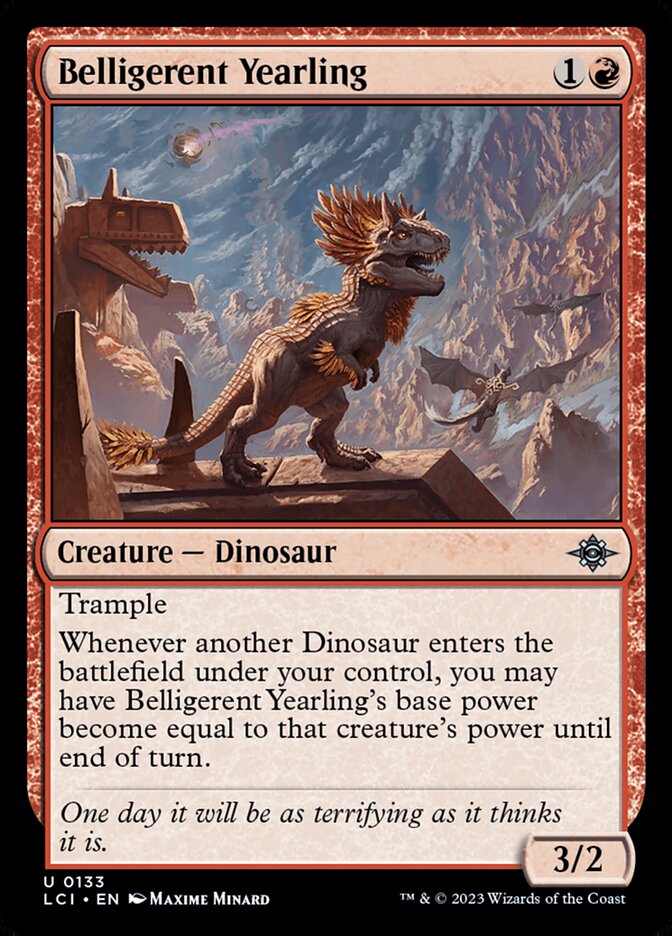 Belligerent Yearling - carta Magic The Gathering