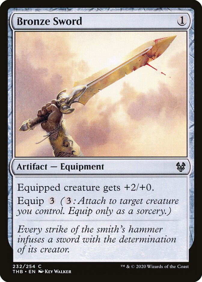 Bronze Sword - carta Magic The Gathering