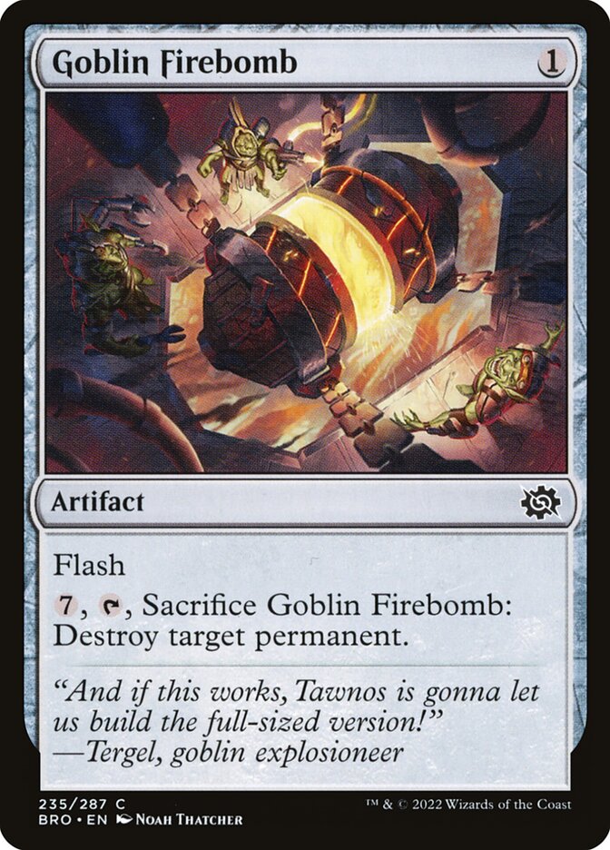 Goblin Firebomb - carta Magic The Gathering