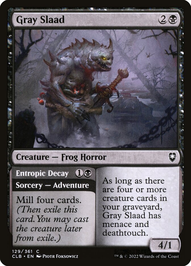 Gray Slaad // Entropic Decay - CLB-129-NF-STD