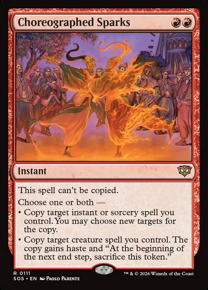 Choreographed Sparks - carta Magic The Gathering