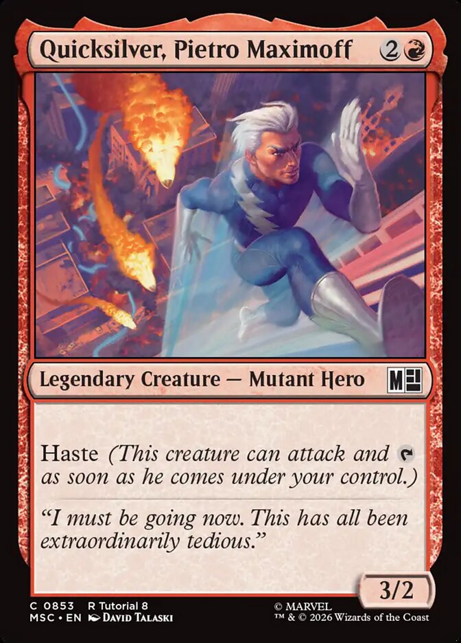 Quicksilver, Pietro Maximoff - carta Magic The Gathering