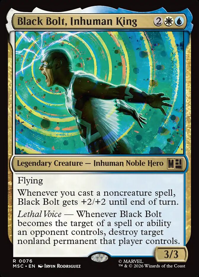 Black Bolt, Inhuman King - carta Magic The Gathering