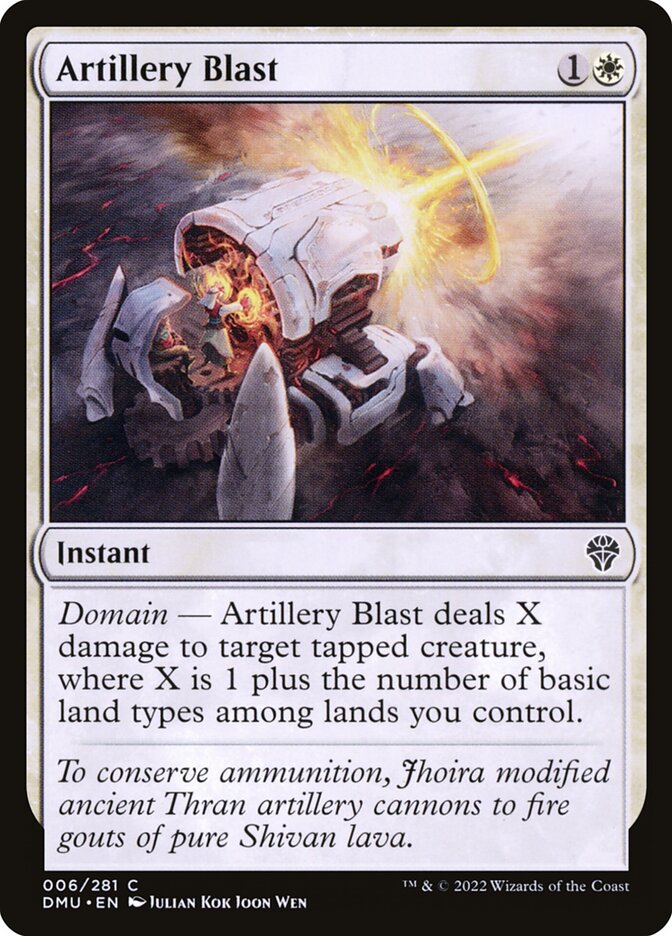 Artillery Blast - carta Magic The Gathering