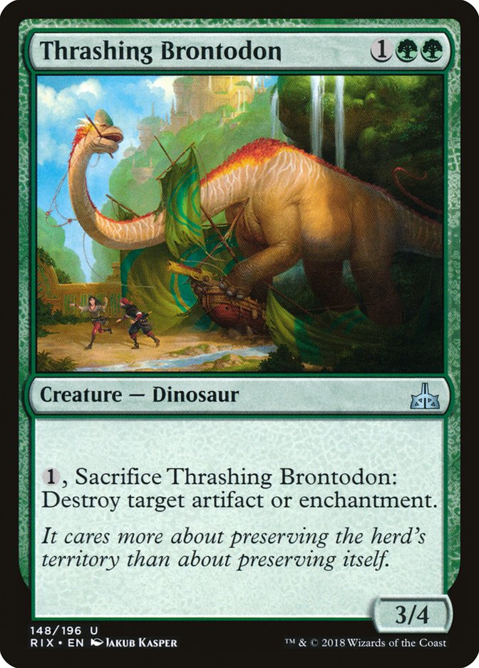 Thrashing Brontodon - carta Magic The Gathering