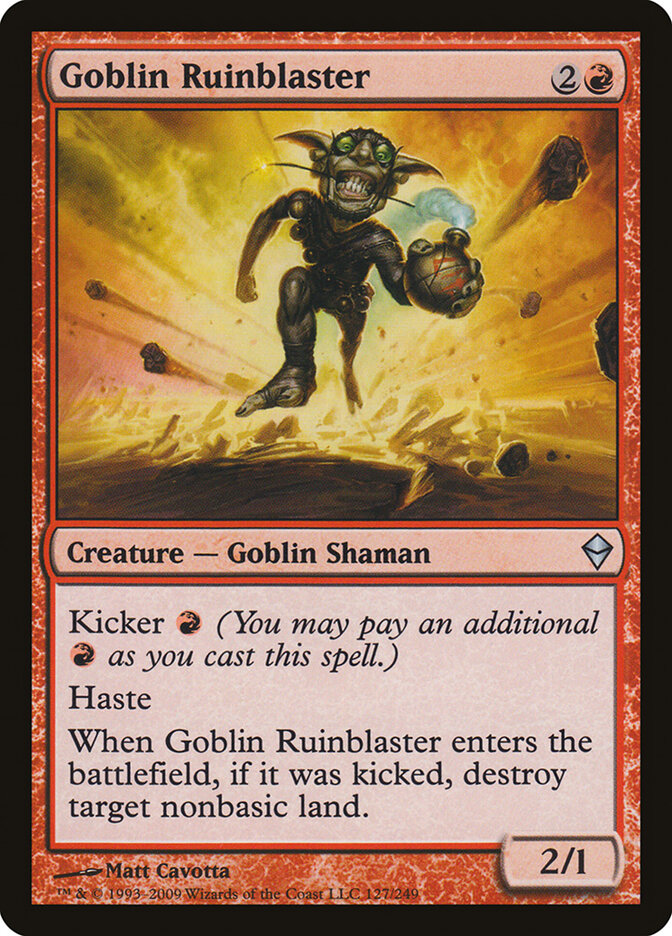 Goblin Ruinblaster - carta Magic The Gathering