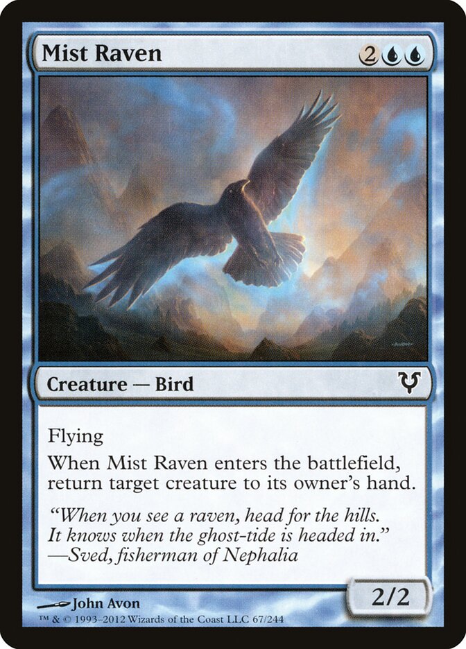 Mist Raven - carta Magic The Gathering