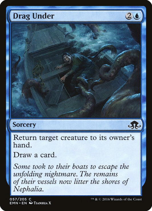 Drag Under - carta Magic The Gathering