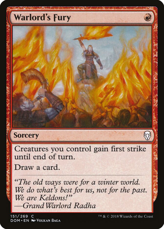 Warlord's Fury - carta Magic The Gathering