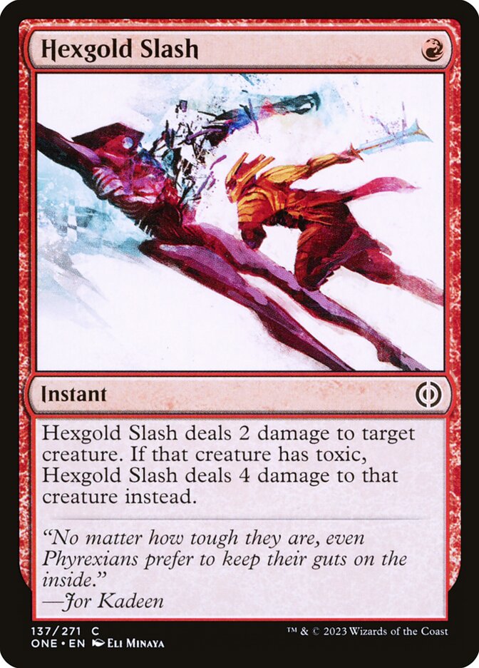 Hexgold Slash - carta Magic The Gathering
